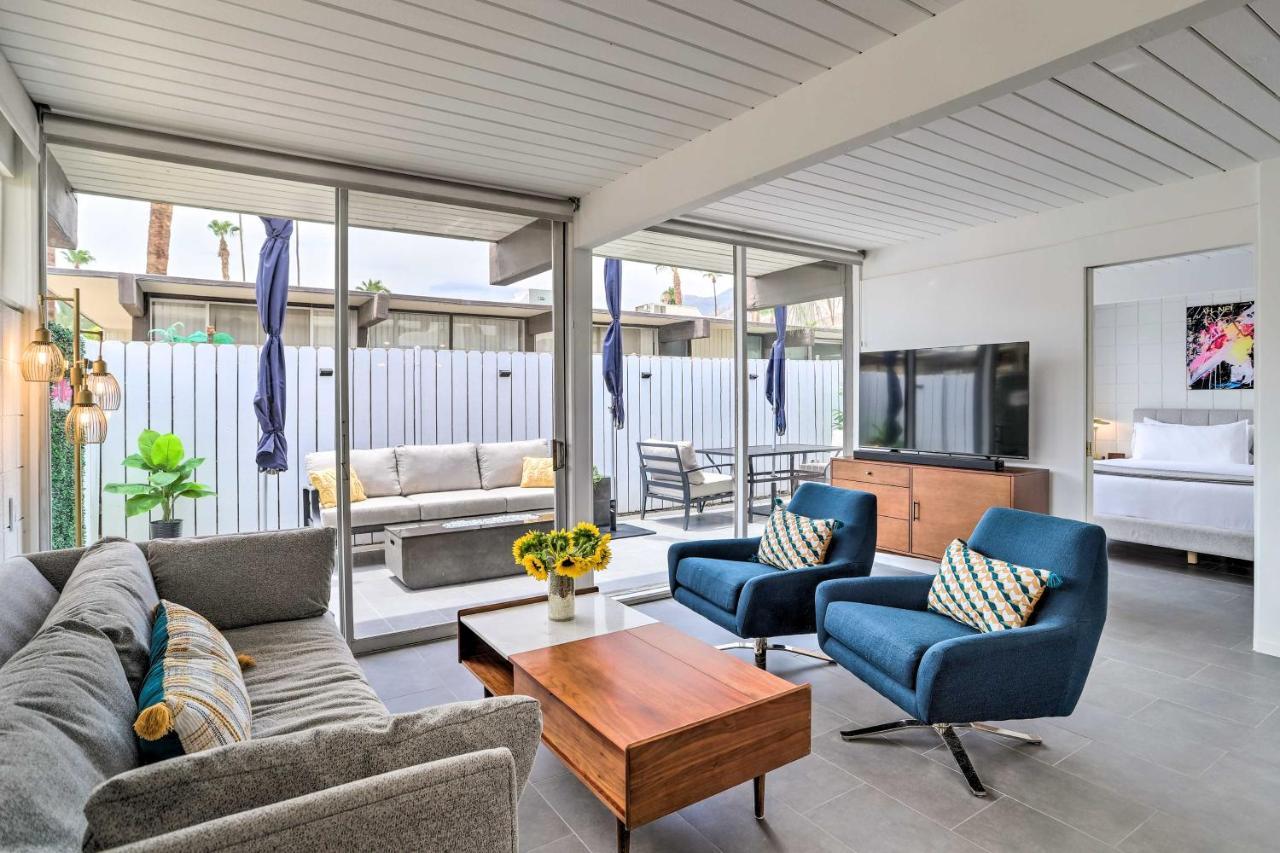 Mid-Century Palm Springs Bungalow With Patio! Eksteriør billede